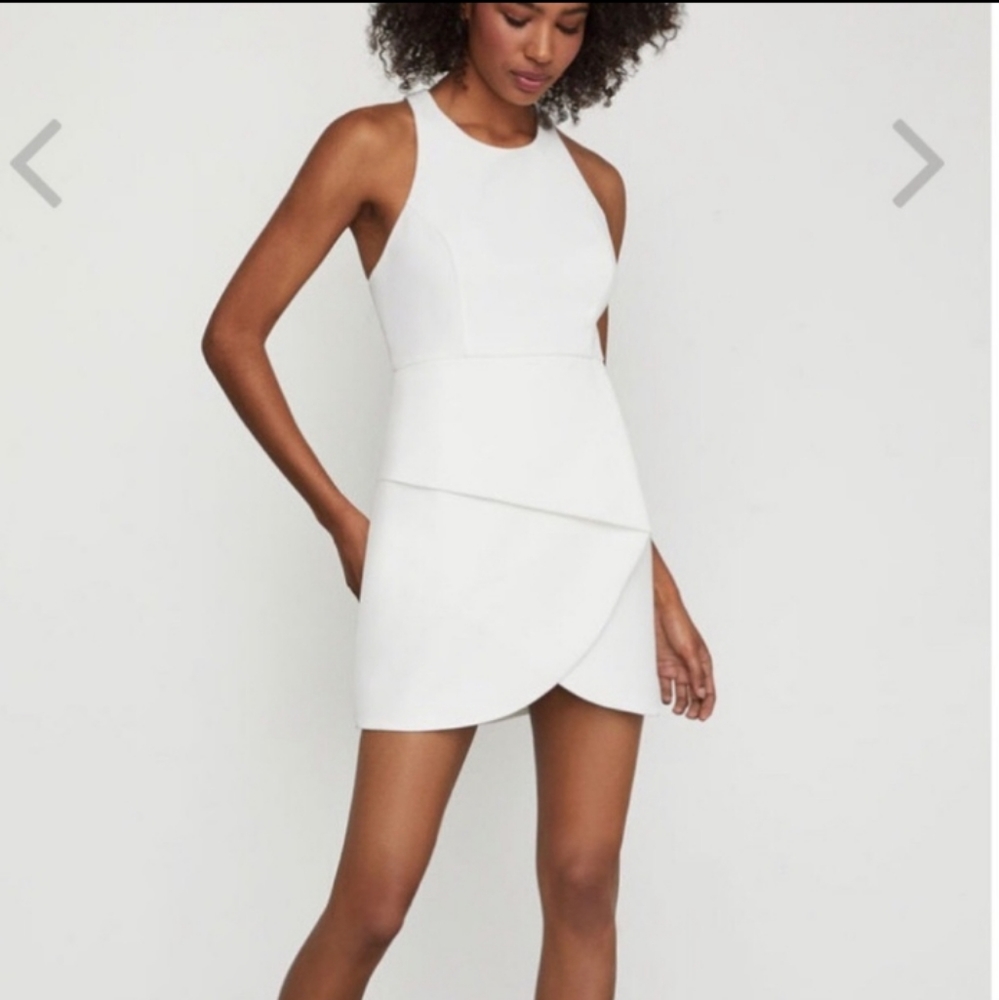 BCBGMAXAZRIAEly Lace-Up-Back Halter Dress Size 12